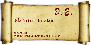Dániel Eszter névjegykártya